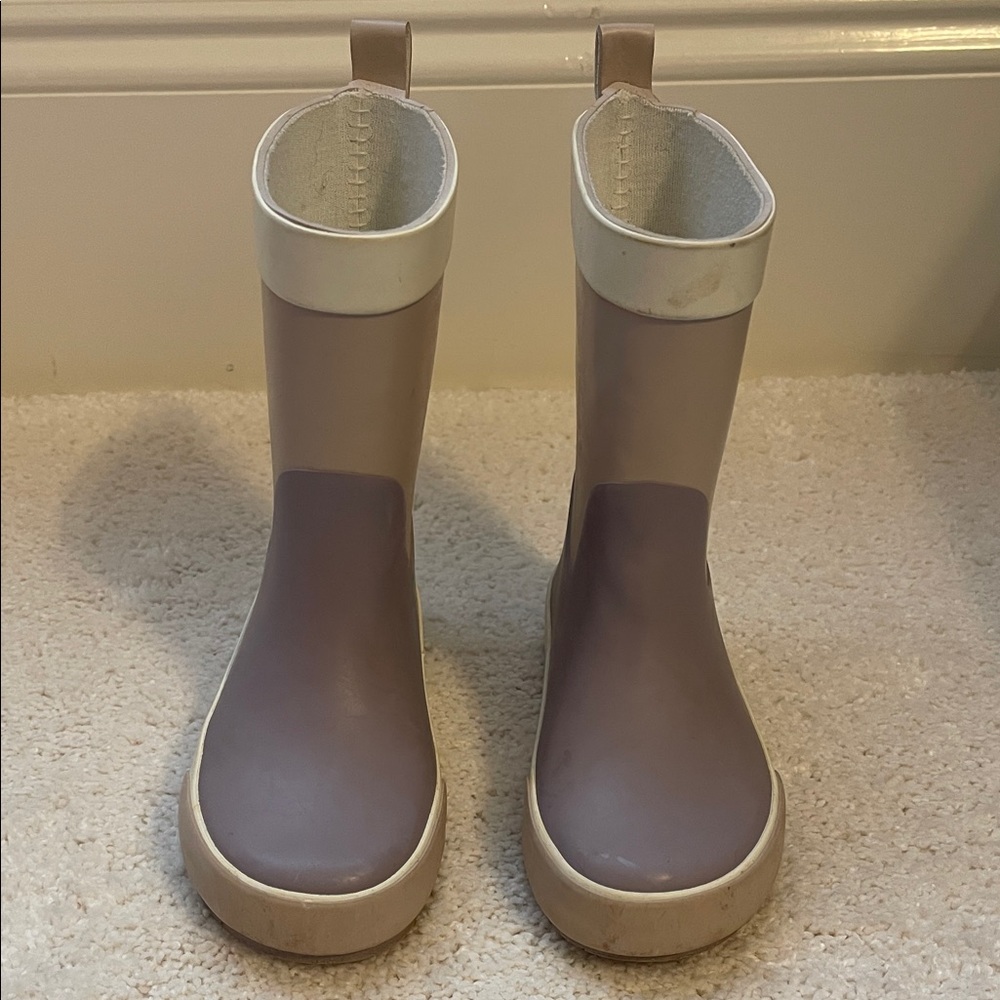 H&M Kids Lavender and Cream Rain Boots